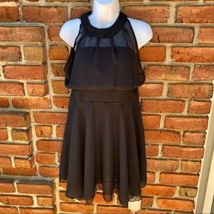 NWT Face N Face Black Sheer Dress
